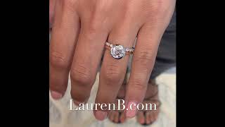 1.61 ct Round Diamond Bezel Set Engagement Ring
