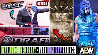 WWE Announced DRAFT 2024 Dates🎉 Huge Viewership of RAW Episode📈 Penta vs Adam at AEW Dynamite👀