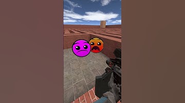 Destroy Sprunki Nextbots And Geometry Dash Emoji Chasing in Maze #shorts