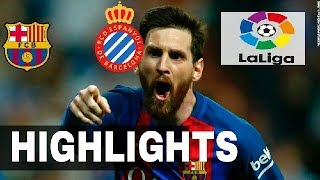 |HD| Barcelona vs Espanyol  Highlights all goals \& La Liga  ◆ 10 September 2017