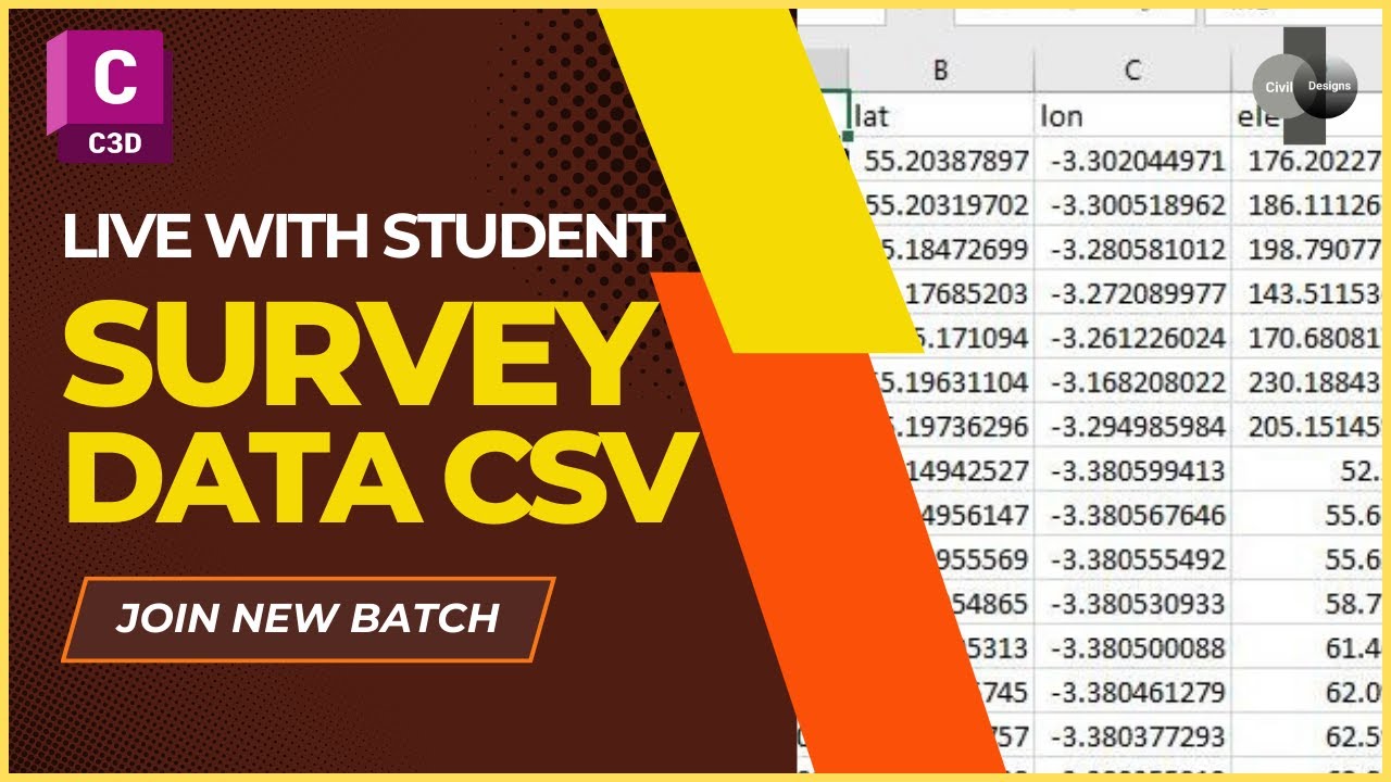 Live with Student to Fix Errors | How to Create Survey Data CSV File to ...