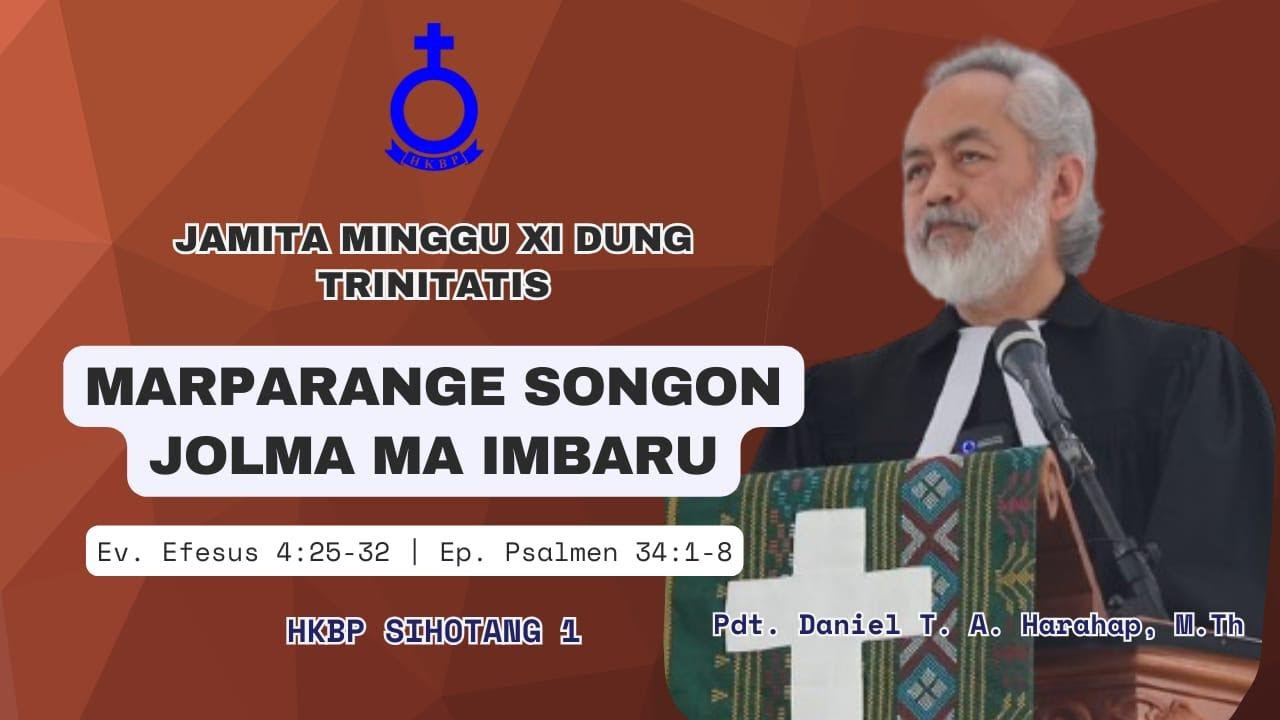 Jamita Minggu Kepala Departemen Marturia - Pdt Daniel TA Harahap, M.Th - HKBP Sihotang I