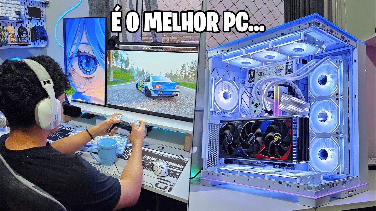 DIA de um Gamer com seu novo PC POTENTE! (Ainda Tunei o Setup)