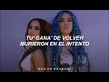 Becky G, KAROL G - MAMIII (Letra) Ay yo lo lamento tus ganas de volver murieron en el intento