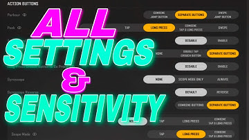 PUBG NEW STATE CONTROL SETTINGS GUIDE | PUBG NEW STATE BASIC SETTINGS GUIDE | ACTION BUTTON SETTINGS