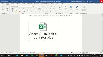 INSERTAR  UN ARCHIVO EXCEL EN UN DOCUMENTO WORD