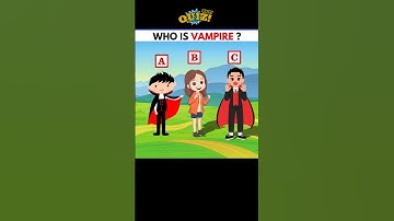 Who’s the Vampire? 🩸 Test Your Eyes! | Riddle Challenge #Shorts #facts #paheliyanemoji #eyetest