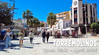 Torremolinos Spain Town Walk Costa Del Sol Malaga April 2024 [4K]