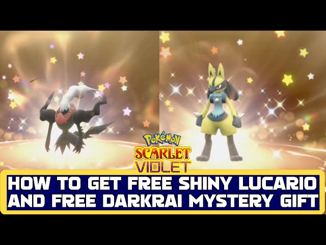 SHINY Lucario & MYTHICAL Darkrai Mystery Gift Codes ▻ Pokemon