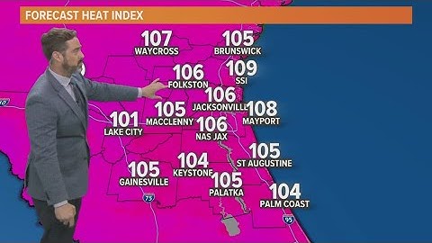 Weather Impact Alert Day: Heat index values to reach between 108 and 112 degrees
