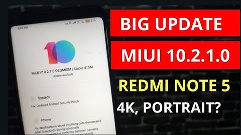 MIUI 10.2.1.0 stable Update Released for Redmi note 5| New features| portrait mode