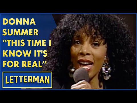Donna Summer Performs This Time I Know It's For Real | Letterman
