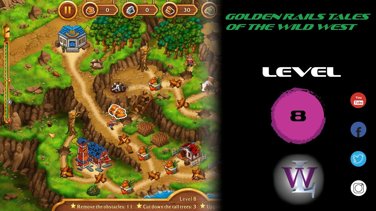Golden Rails Golden Rails Tales Of The Wild West - Level 8 walkthrough - YouTube