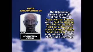 Denis Herman Francis ~ Short Obituary