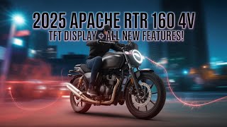 Finally! 2025 TVS Apache RTR 160 4V TFT Display 😍 Full Detailed Review \& Features 🔥
