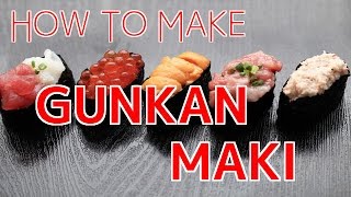 How to Make GunkanMaki 【Sushi Chef Eye View】