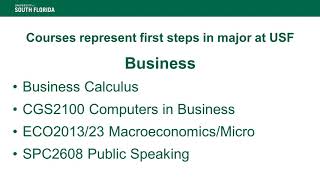 How to graduate on time with ECM at USF