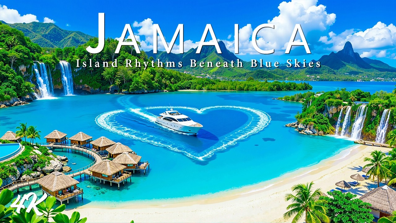 [4K] Ямайка 🇯🇲 Солнечные пляжи и тропические пейзажи | Путешествие по Карибскому морю