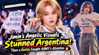 Jimin’s Angelic Visuals Stunned Argentina! Then a Bottle Caught ARMY’s Attention 🔥 screenshot 2