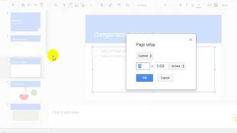 How to change to portrait in Google slides