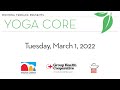 Monona Terrace - Yoga Core - Tuesday, March 1, 2022