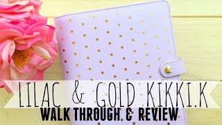 Limited Edition Lilac and Gold Kikki.K Walk Through & Review