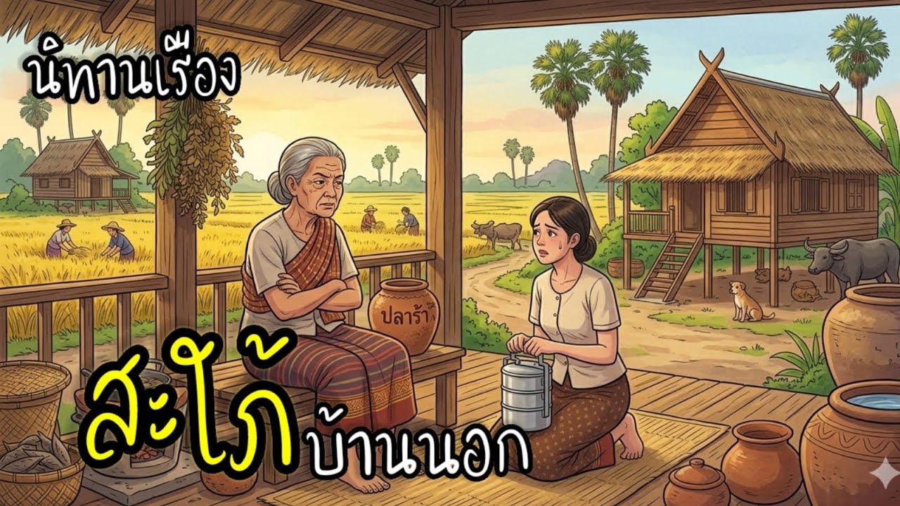 “เมื่อสาวออฟฟิศหน้าใส ต้องมาเป็น สะใภ้บ้านนอก“ เรื่องราวจะเป็นอยังไงห้ามพาด #นิทาน #นิทานบ้านเราkk 