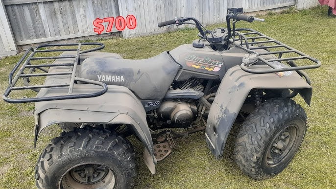 Will it Start? 1987 YAMAHA 350 MOTO 4 YFM-350ER Review Walk Around Cold  startup 