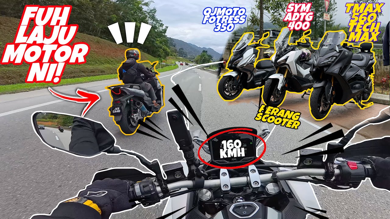 #1069 SYM ADTXG400 VS QJMOTO FOTRESS 350 VS YAMAHA TMAX 560