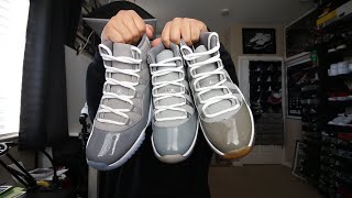 A Review and Comparison of The Air Jordan 11 Cool Grey (2001 vs 2010 vs 2021)