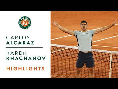 Carlos Alcaraz vs Karen Khachanov - Highlights Round 4 I Roland-Garros 2022