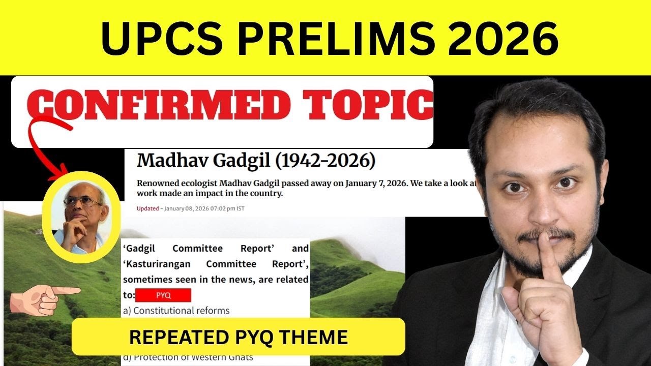 UPSC PRELIMS 2026 Most Important Environment Topic western ghats # ...