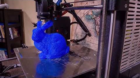 An EPIC print timelapse of the Voronoi bunny