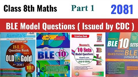 BLE Model Question Issued by CDC 2081 | Mind Your Choices