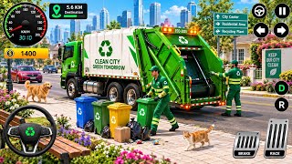 Garbage Trash Truck Realistic Simulator 3D City Road Garbage Dumper Truck Games - Android GamePlay screenshot 4