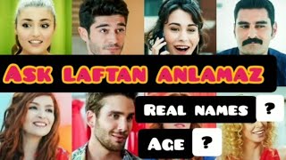 Pyar Lafzon Mein Kahan Actors Real Name and Age | Ask Laftan Anlamaz | Hayat and Murad