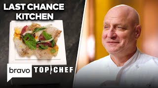 Can Some Fancy Plates Inspire Even Fancier Dishes? | Last Chance Kitchen (S21 E4) | Top Chef | Bravo