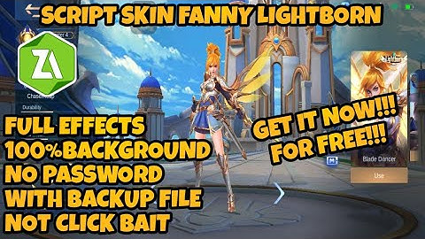 SCRIPT SKIN FANNY LIGHTBORN FULL EFFECT 100% BACKGROUND NO PASSWORD