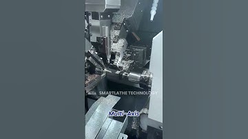 SW-15 Cam Lathe  Multi Axis Machining for One Time Completion of Complex Parts. #cnc #smartlathe
