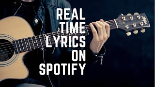 How to use real time lyrics on Spotify (2021) screenshot 5