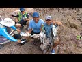 PESCANDO y preparando SUDADO de pescado en el Mar || fishing and cooking at sea