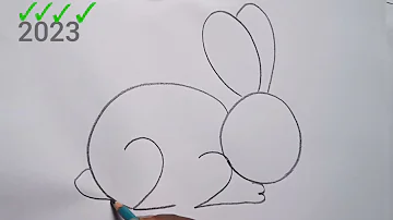 how to draw rabbit drawing from 2023 number || 2023 Happy New year drawing @Kids Drawing Talent