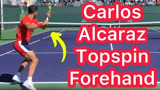 Carlos Alcaraz Topspin Forehand Analysis (Pro Tennis Technique)