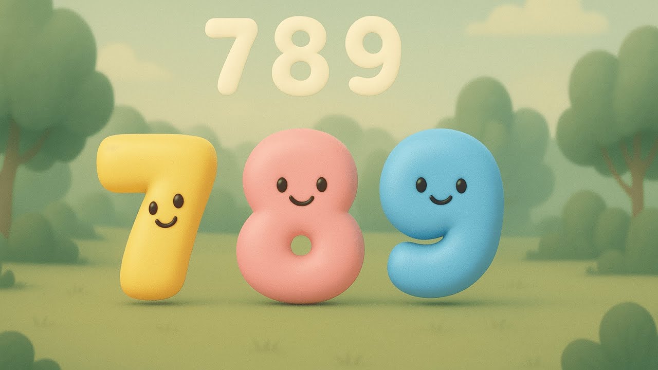 Belajar Angka 7, 8, 9 | Siap ke Angka 10! | Taz Mini Kids