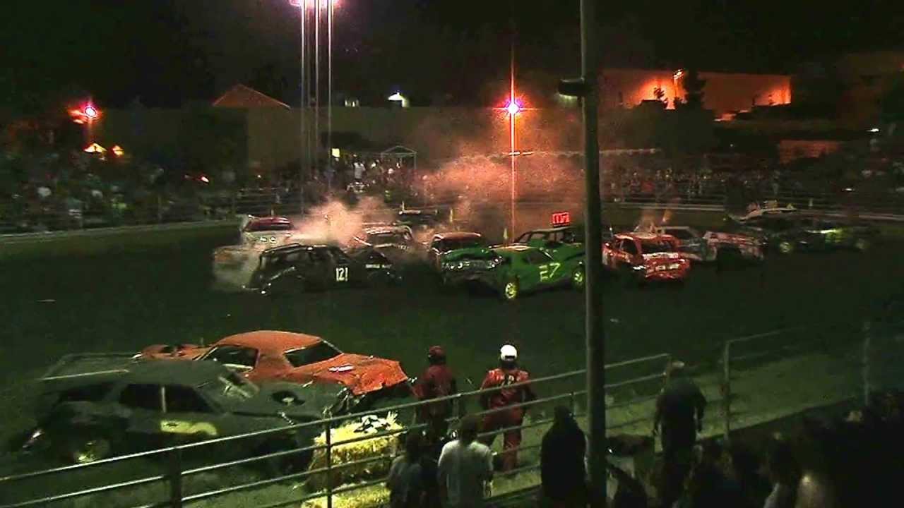 2013 Chino Demolition Derby Final HD YouTube