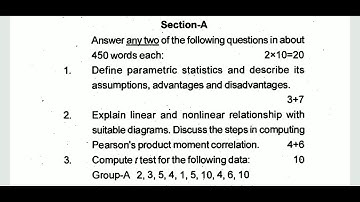 IGNOU MPC-006 STATISTICS IN PSYCHOLOGY, M.A PSYCHOLOGY, QUESTION PAPER, JUNE 2020
