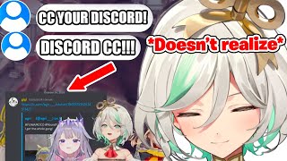 Chat Goes Crazy When Ceci Accidentally Shows Her Discord on Screen 【Hololive EN】