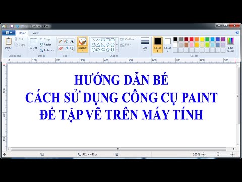 Học vẽ trên máy tính | (TDMIT) Hướng dẫn Bé Cách Sử dụng công cụ Paint để Tập Vẽ trên máy tính