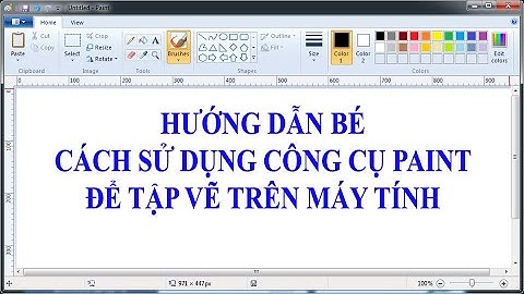 (TDMIT) Hướng dẫn Bé Cách Sử dụng công cụ Paint để Tập Vẽ trên máy tính