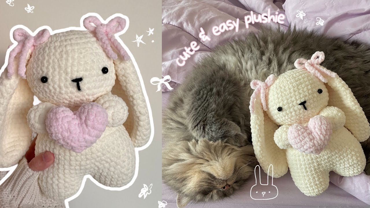 How To Crochet A Stuffed Animal, Crocheted Stuffed Bunny, EASY